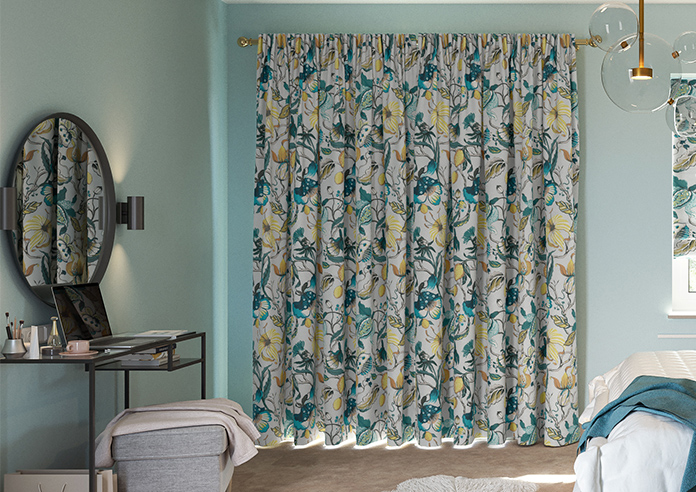 Morton, Teal - Made to Measure Curtains - Image 7